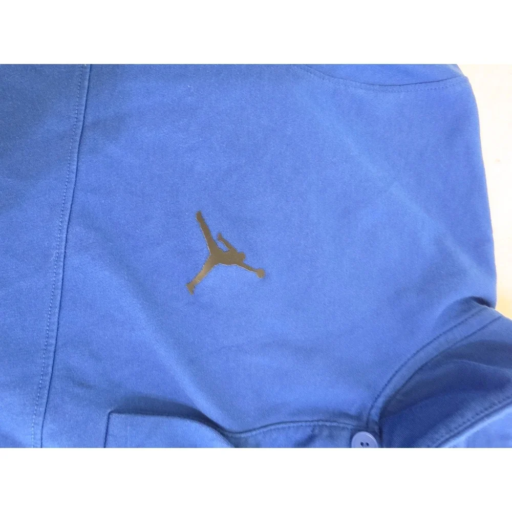 Jordan Mens Royal Blue Jumpman Short Sleeve Polo Shirt Large Athletic Casual